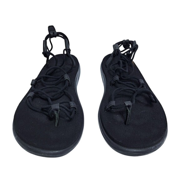 Teva Voya Infinity Shoes Womens Size 9 Black Strappy Sandals Lightweight Comfort - Picture 2 of 8